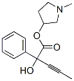 (1-methylpyrrolidin-3-yl) 2-hydroxy-2-phenyl-pent-3-ynoate Structure