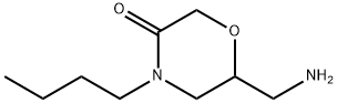 6-Aminomethyl-4-butyl-morpholin-3-one Struktur