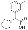 ALPHA-(3-METHYLPHENYL)1-PYRROLIDINEACETIC ACID,1017117-26-8,结构式
