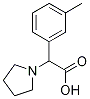 ALPHA-(3-METHYLPHENYL)1-PYRROLIDINEACETIC ACID Structure