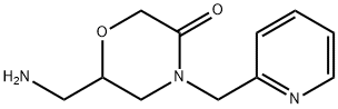 6-Aminomethyl-4-pyridin-2-ylmethyl-morpholin-3-one Struktur