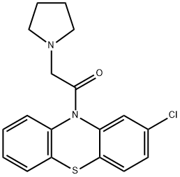 1-(2-chlorophenothiazin-10-yl)-1-(2,5-dihydropyrrol-1-yl)ethanol,101732-93-8,结构式