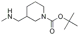 3-Methylaminomethyl-piperidine-1-carboxylic acid isopropyl ester 化学構造式