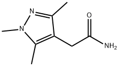 2-(1,3,5-トリメチル-1H-ピラゾール-4-イル)アセトアミド 化学構造式