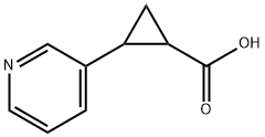 2-(pyridin-3-yl)cyclopropanecarboxylic acid Struktur
