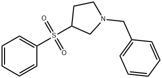 1-BENZYL-3-(PHENYLSULFONYL)PYRROLIDINE Struktur