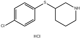 3-(4-CHLOROPHENYLSULFANYL)PIPERIDINE HCL Struktur