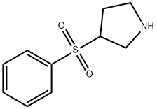 3-苯磺酰基吡咯烷 结构式