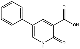 1,2-二氢-2-氧代-5-苯基-3-吡啶羧酸 结构式