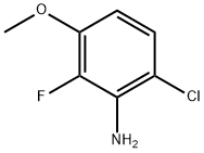6-Chloro-2-fluoro-3-methoxyaniline, 97% 化学構造式