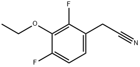 3-Ethoxy-2,4-difluorophenylacetonitrile 化学構造式