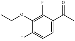 3'-エトキシ-2',4'-ジフルオロアセトフェノン 化学構造式