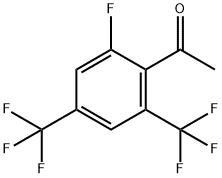 2'-フルオロ-4',6'-ビス(トリフルオロメチル)アセトフェノン 化学構造式