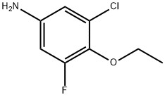 3-Chloro-4-ethoxy-5-fluoroaniline Struktur