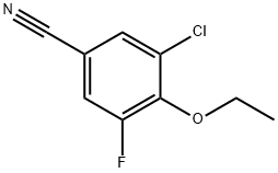 3-Chloro-4-ethoxy-5-fluorobenzonitrile 化学構造式