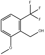 2-メトキシ-6-(トリフルオロメチル)ベンジルアルコール 化学構造式