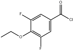 4-エトキシ-3,5-ジフルオロベンゾイルクロリド 化学構造式