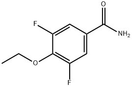 4-エトキシ-3,5-ジフルオロベンズアミド 化学構造式