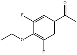 4'-エトキシ-3',5'-ジフルオロアセトフェノン 化学構造式