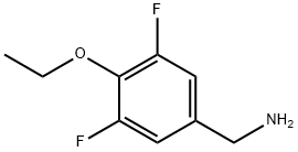 4-エトキシ-3,5-ジフルオロベンジルアミン 化学構造式