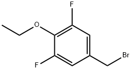 4-エトキシ-3,5-ジフルオロベンジルブロミド 化学構造式