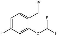2-(DIFLUOROMETHOXY)-4-FLUOROBENZYL BROMIDE Struktur