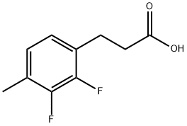 3-(2,3-二氟-4-甲基苯基)丙酸,1017779-58-6,结构式