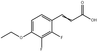 4-Ethoxy-2,3-difluorocinnamicacid Struktur