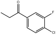 1-(4-chloro-3-fluorophenyl)propan-1-one Struktur