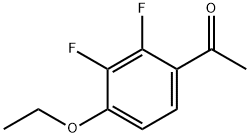 4'-エトキシ-2',3'-ジフルオロアセトフェノン 化学構造式