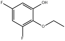 2-エトキシ-3,5-ジフルオロフェノール 化学構造式
