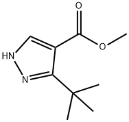 Methyl 3-(tert-butyl)-1H-pyrazole-4-carboxylate Struktur