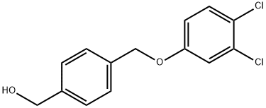{4-[(3,4-dichlorophenoxy)methyl]phenyl}methanol Struktur