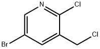 5 - 溴-2 - 氯-3 - 氯甲基吡啶 结构式