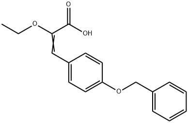 3-(4-BENZYLOXYPHENYL)-2-ETHOXYACRYLIC ACID Structure