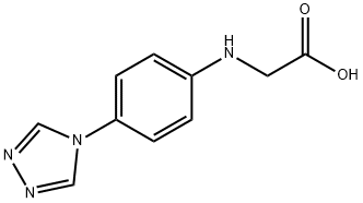 {[4-(4H-1,2,4-Triazol-4-yl)phenyl]amino}-acetic acid Structure