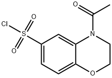 4-Acetyl-3,4-dihydro-2H-1,4-benzoxazine-6-sulfonyl chloride Structure