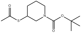 3-Acetylsulfanyl-1-Boc-piperidine, 1017798-33-2, 结构式