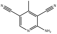 3,5-Pyridinedicarbonitrile,  2-amino-4-methyl- 化学構造式