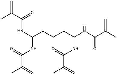 N,N',N'',N'''-(1,5-pentanediylidene)tetrakismethacrylamide Struktur