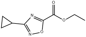 Ethyl 3-cyclopropyl-1,2,4-oxadiazole-5-carboxylate Struktur