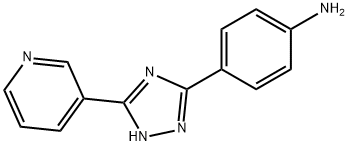 [4-(5-Pyridin-3-yl-1H-1,2,4-triazol-3-yl)phenyl]amine Struktur