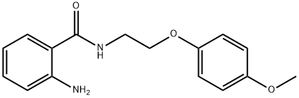 2-氨基-N-[2-(4-甲氧基苯氧基)乙基]苯甲酰胺,1018277-32-1,结构式