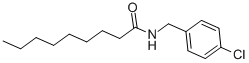 N-(4-CHLOROBENZYL)NONANAMIDE Struktur