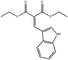 diethyl 2-(1H-indol-3-ylmethylidene)propanedioate Structure