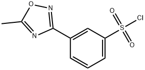 3-(5-METHYL-1,2,4-OXADIAZOL-3-YL)BENZENESULFONYL CHLORIDE Structure