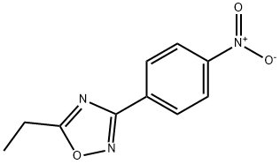 5-ETHYL-3-(4-NITROPHENYL)-1,2,4-OXADIAZOLE 结构式
