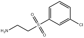 ETHANAMINE,2-[(3-CHLOROPHENYL)SULFONYL]- Structure