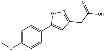 [5-(4-Methoxyphenyl)isoxazol-3-yl]acetic acid Struktur