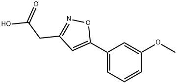 [5-(3-Methoxyphenyl)isoxazol-3-yl]acetic acid Struktur